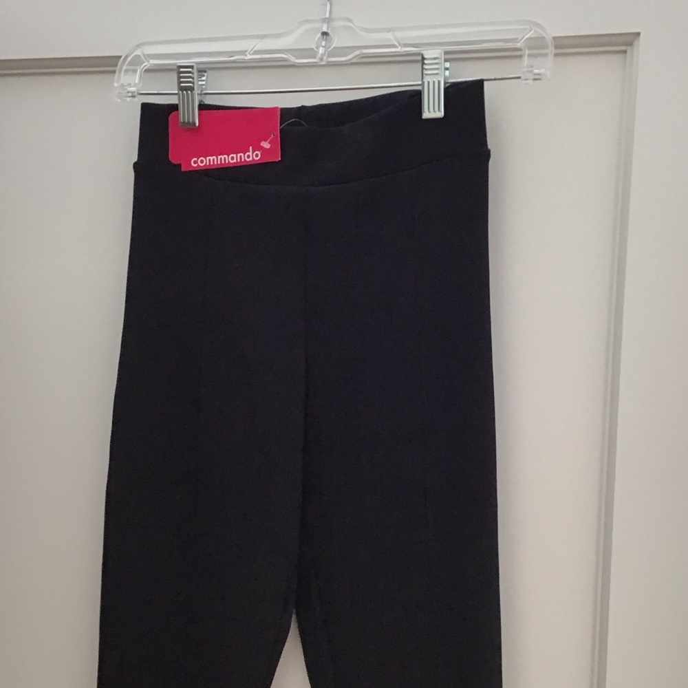 Commando Black Neoprene Leggings
